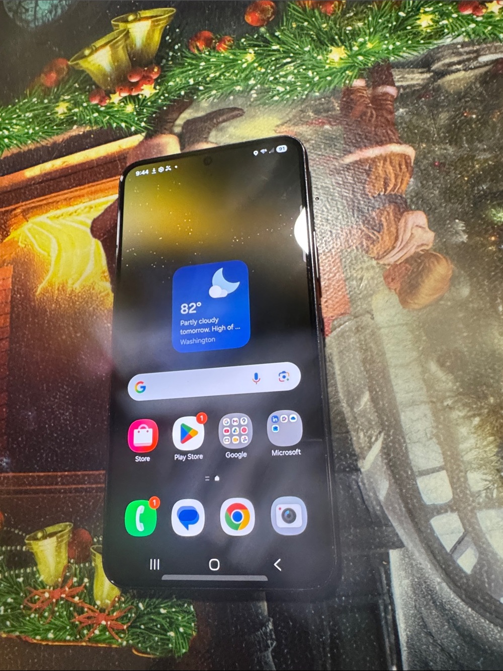 Samsung Black Smartphone with Large Display